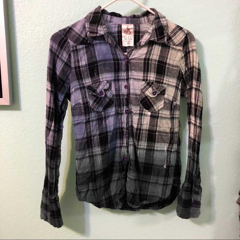 🧚🏽‍♀️3/$15 Blue and Green Flannel Plaid Shirt